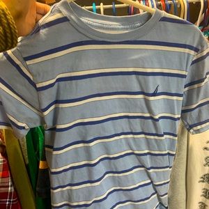 Nautica striped blue tee